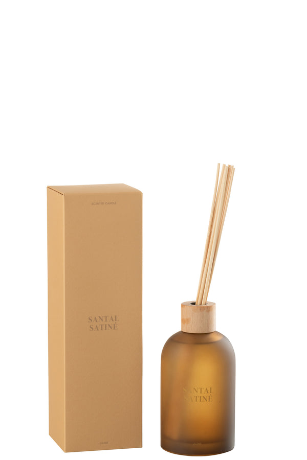 vtwonen J-Line geurolie + stokjes Accords Essentiels - Santal Satiné - geel - 250 ml