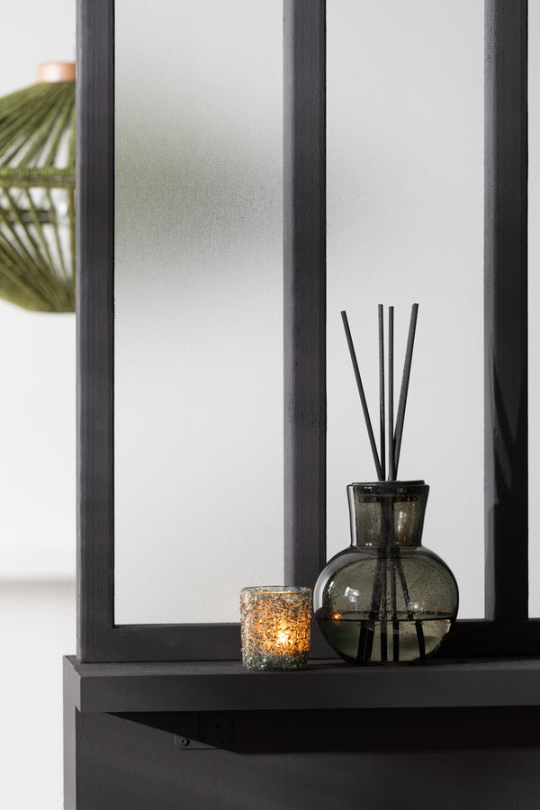 Vtwonen J-Line Geurolie + Stokjes Deksel Olive & Frank Incense - Glas - Groen