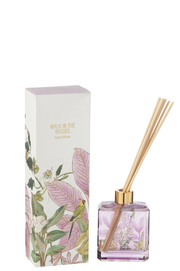 Vtwonen J-Line Geurolie + Stokjes Walk In The Woods - Mimosa & Rose - 180ml