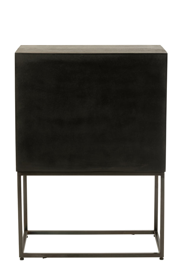 Vtwonen J-Line Kast Pino - Metaal/mangohout - Bruin/grijs