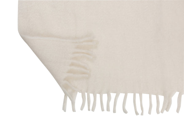 Vtwonen J-Line Plaid Boord - Polyester - Zwart/wit - 190 X 136 Cm