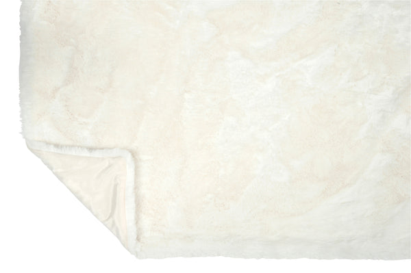 Vtwonen J-Line Plaid Cutie - Fleece Deken – Polyester – Wit - 180 X 30 Cm