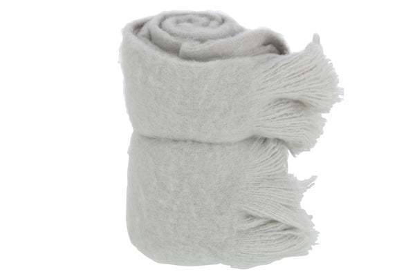 vtwonen J-Line plaid Franje - polyester - grijs - 180 x 130 cm