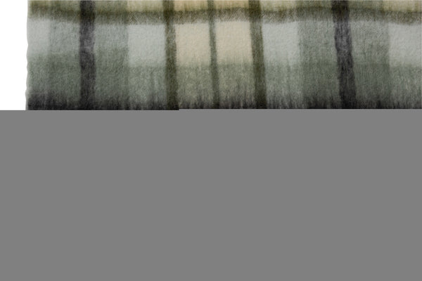 Vtwonen J-Line Plaid Ruit - Polyester - Bruin/groen/wit - 190 X 136 Cm