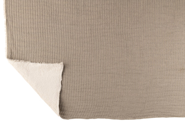 Vtwonen J-Line Plaid Strepen Stiksel - Katoen/polyester - Grijs