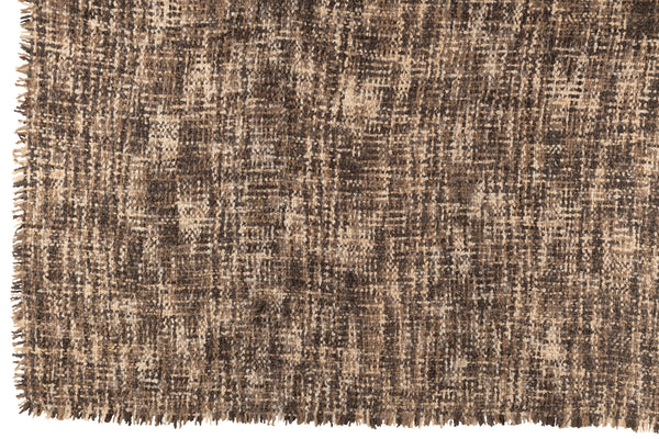 Vtwonen J-Line Plaid Tweed - Katoen - Bruin/beige - 180 X 130 Cm