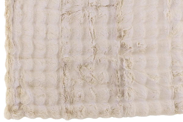 Vtwonen J-Line Plaid Wave - Polyester - Ivoor - 180 X 130 Cm