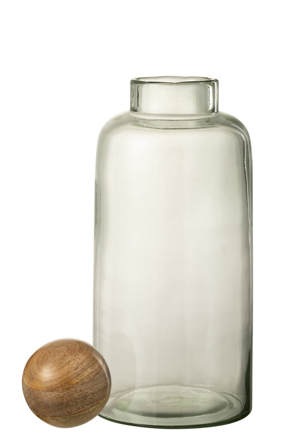 Vtwonen J-Line Vaas Karaf - Decanteerkaraf + Stop - Glas - Transparant