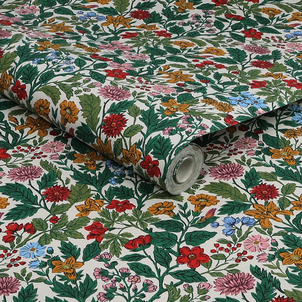 Vtwonen Joules Vliesbehang Arts And Crafts Floral Rainbow