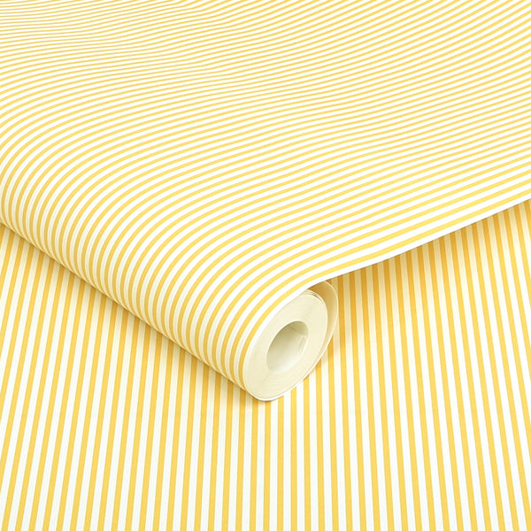 Vtwonen Joules Vliesbehang Country Critters Ticking Stripe Lemon