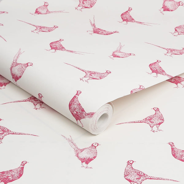 Vtwonen Joules Vliesbehang Flirty Pheasants Truly Pink