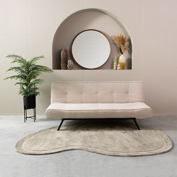 Vtwonen LABEL51 Slaapbank King - Naturel Bouclé - 181x85x82cm