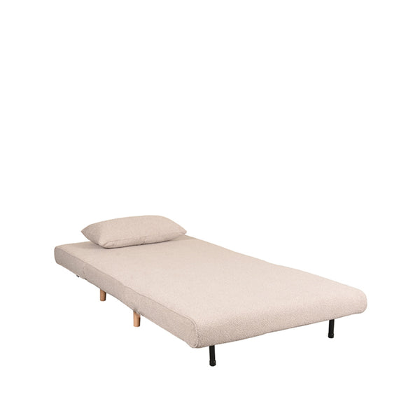 Vtwonen LABEL51 Slaapbank Single - Naturel Bouclé - 101x90x81cm