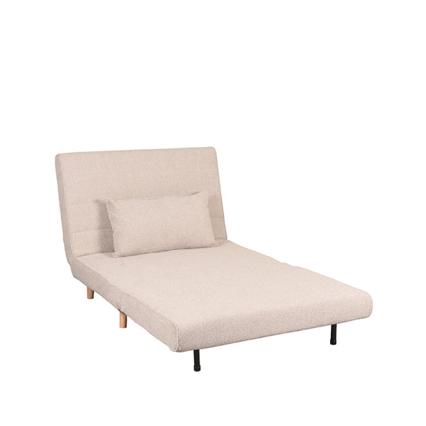 vtwonen LABEL51 Slaapbank Single - Naturel Bouclé - 101x90x81cm vtwonen LABEL51 Slaapbank Single - Naturel Bouclé - 101x90x81cm