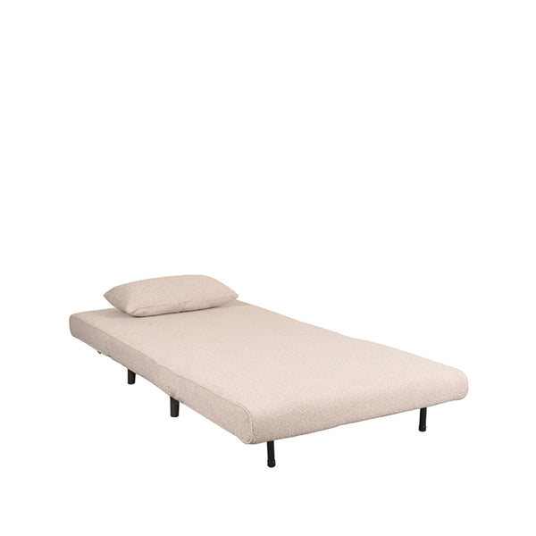 Vtwonen LABEL51 Slaapbank Single - Naturel/Zwart - 101x90x81cm