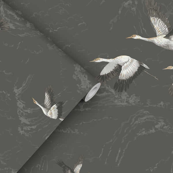 Vtwonen Laura Ashley Animalia Behang - Dieren - 10mx52cm - Grijs