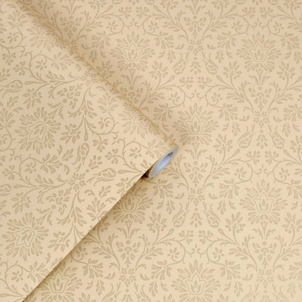 Vtwonen Laura Ashley Annecy Linen Behang - Bloemen - 10mx52cm - Beige