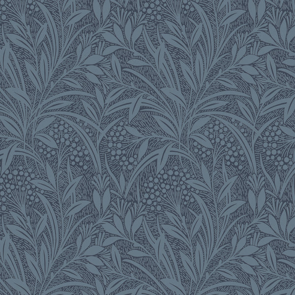 vtwonen Laura Ashley Barley Behang - Planten - 10mx52cm - Blauw