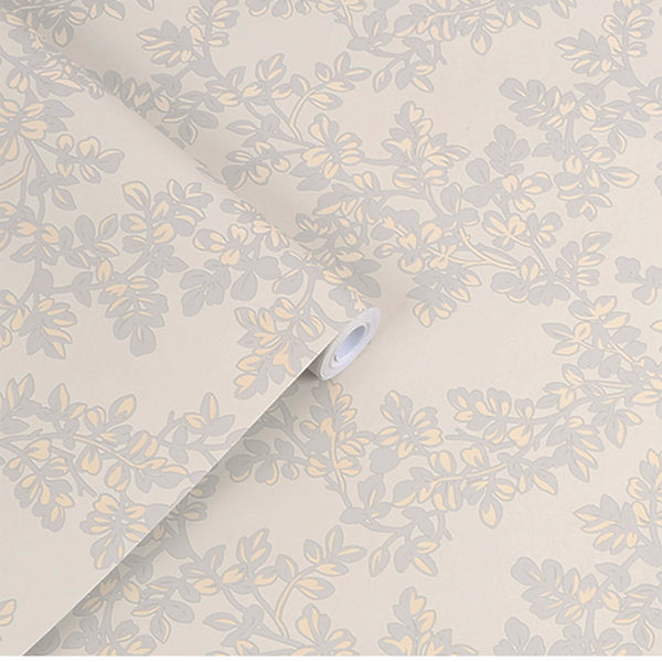 Vtwonen Laura Ashley Burnham Behang - Planten - 10mx52cm - Beige