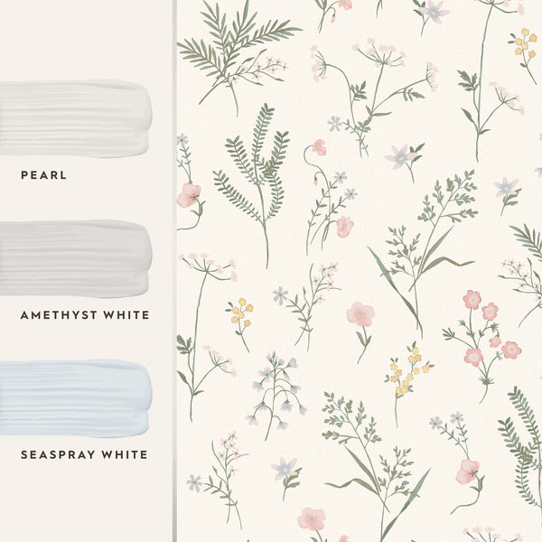 Vtwonen Laura Ashley Crosswell Behang - Bloemen - 10mx52cm - Beige