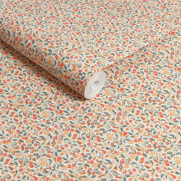 Vtwonen Laura Ashley Devons Grove Behang - Planten - 10mx52cm - Oranje