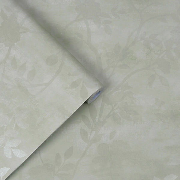 Vtwonen Laura Ashley Eglantine Silhouette Behang - Bomen - 10mx52cm - Groen