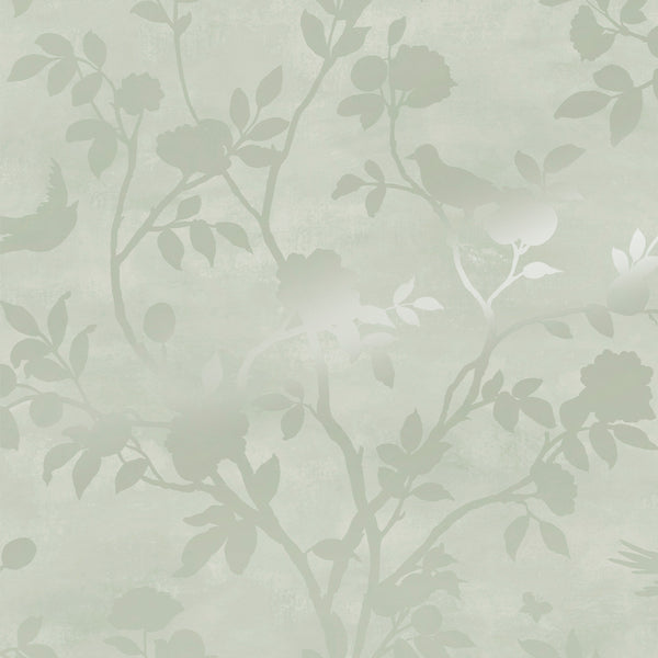vtwonen Laura Ashley Eglantine Silhouette Behang - bomen - 10mx52cm - Groen