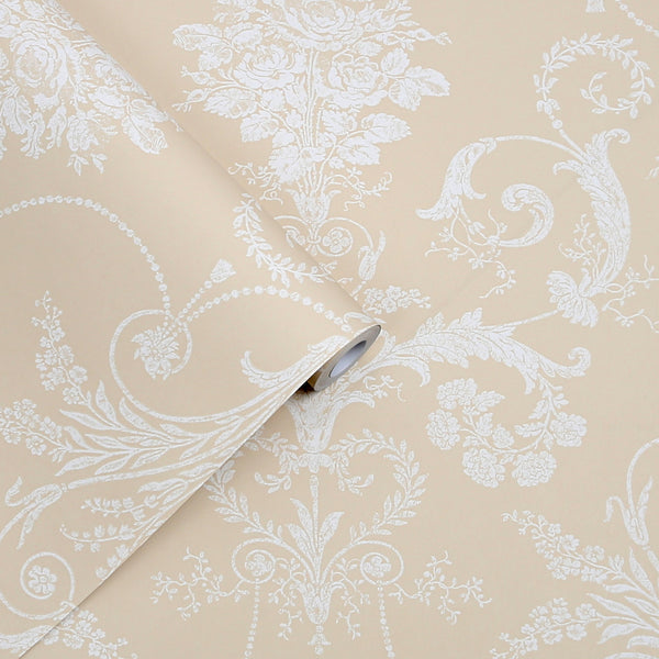 Vtwonen Laura Ashley Josette Behang - Bloemen - 10mx52cm - Geel