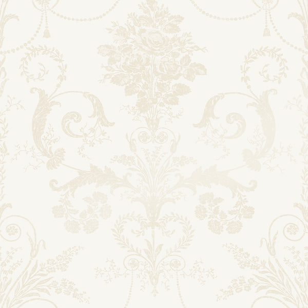 vtwonen Laura Ashley Josette Behang - Bloemen - 10mx52cm - Wit