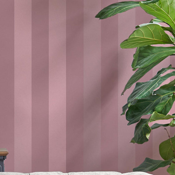Vtwonen Laura Ashley Lille Pearlescent Stripe Behang - Streep - 10mx52cm - Roze