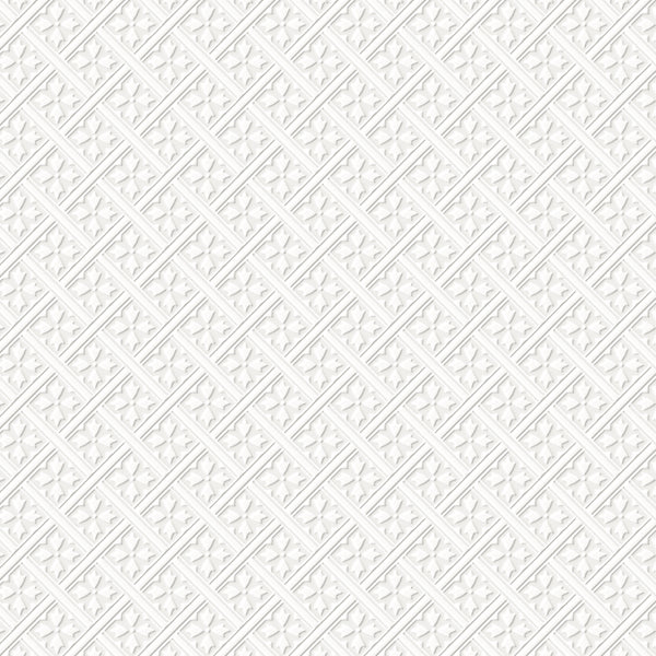 Vtwonen Laura Ashley Mr Jones Paintable Behang - Ruit - 10mx52cm - Wit