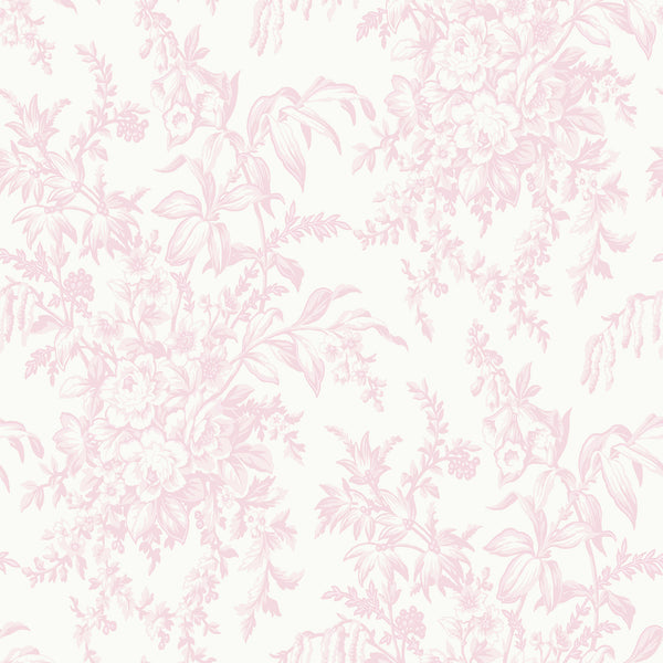 vtwonen Laura Ashley Picardie Behang - Bloemen - 10mx52cm - Roze