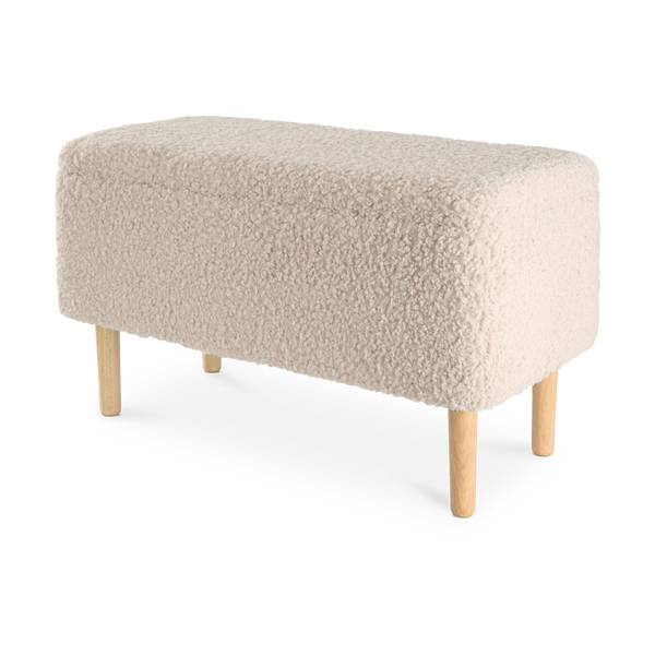 vtwonen Lisomme Sem Teddy Bankje met Opbergruimte - Grijs