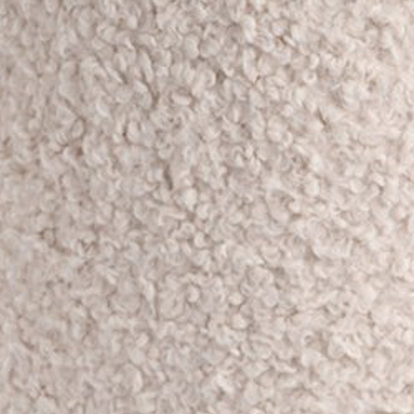 Vtwonen Lisomme Sem Teddy Poef Gebroken Wit - Met Opbergruimte - Ø 36 Cm