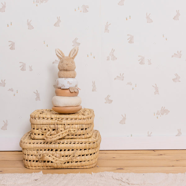 Vtwonen Little Dutch Baby Bunny Behang Kinderkamer - Dieren - 10mx52cm - Beige