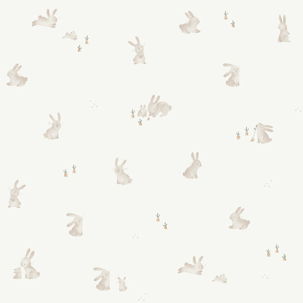 vtwonen Little Dutch Baby Bunny Behang Kinderkamer - Dieren - 10mx52cm - Beige