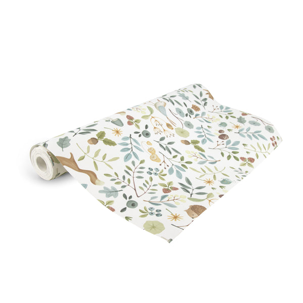 Vtwonen Little Dutch Forest Wonders Behang Kinderkamer - Dieren - 10mx52cm - Blauw