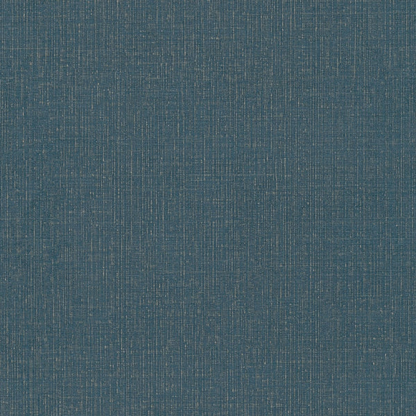 Vtwonen Livingwalls Behang Effen Petrolblauw En Goud - 53 Cm X 10 05 M - AS-386944