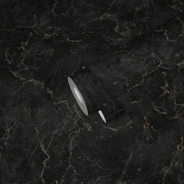 vtwonen Livingwalls behang marmer zwart en goud - 53 cm x 10 05 m - AS-379911