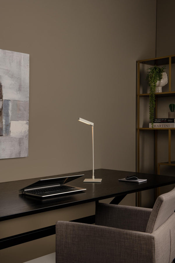 Vtwonen Lucide Bureaulamp LAVALE - Geïntegreerde LED - Wit