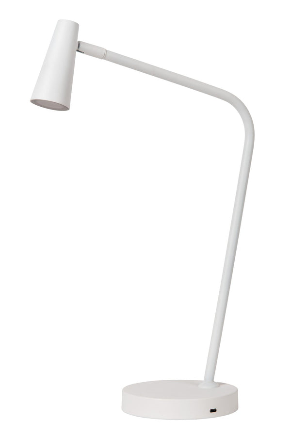 Vtwonen Lucide Bureaulamp STIRLING - Geïntegreerde LED - Wit
