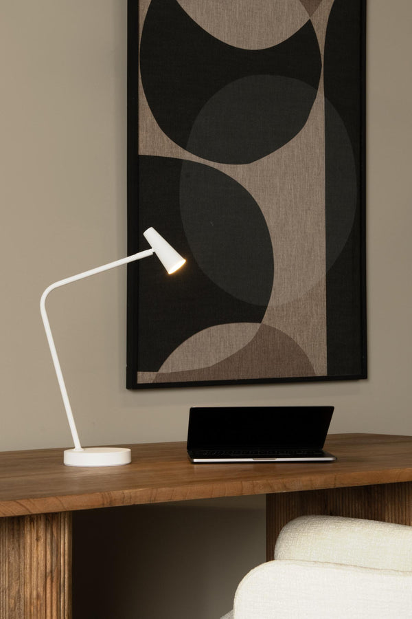 Vtwonen Lucide Bureaulamp STIRLING - Geïntegreerde LED - Wit