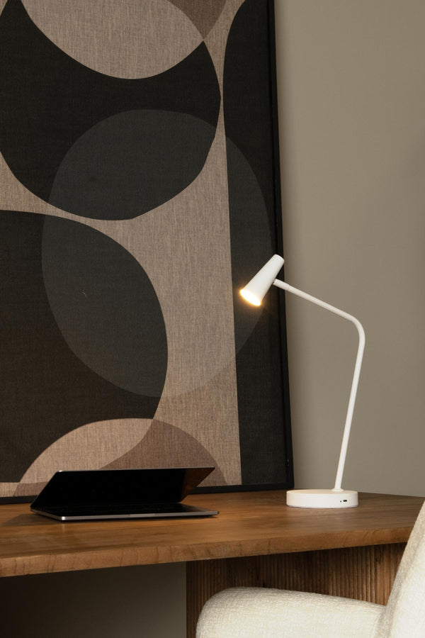 vtwonen Lucide bureaulamp STIRLING - Geïntegreerde LED - Wit
