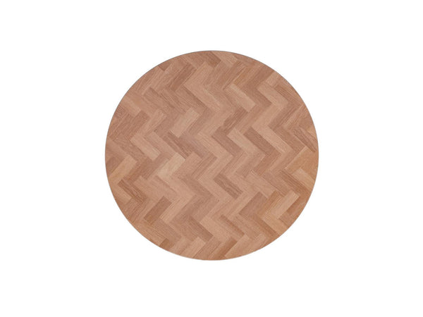 vtwonen MaximaVida rond tafelblad Copenhagen 45 cm - HPL fishbone look