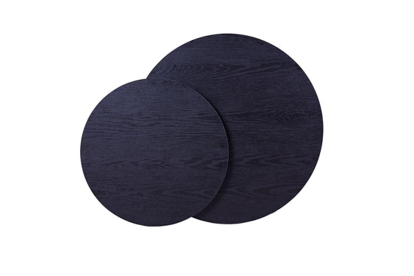 vtwonen MaximaVida ronde set tafelbladen Chicago zwart - 58 cm en 45 cm