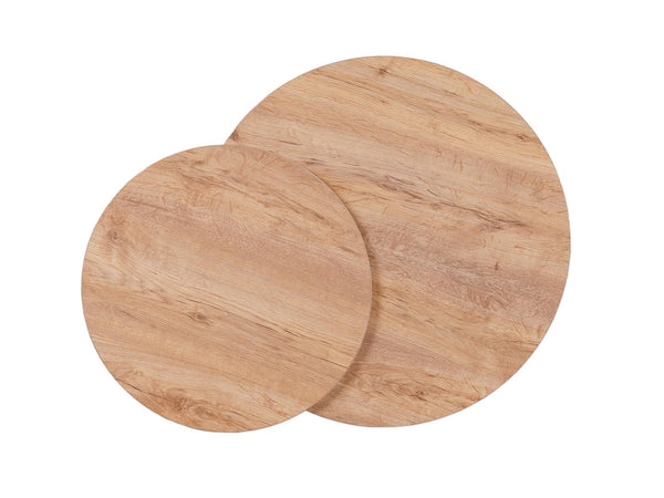 vtwonen MaximaVida ronde set tafelbladen Kiev eiken fineer - 58 cm en 45 cm