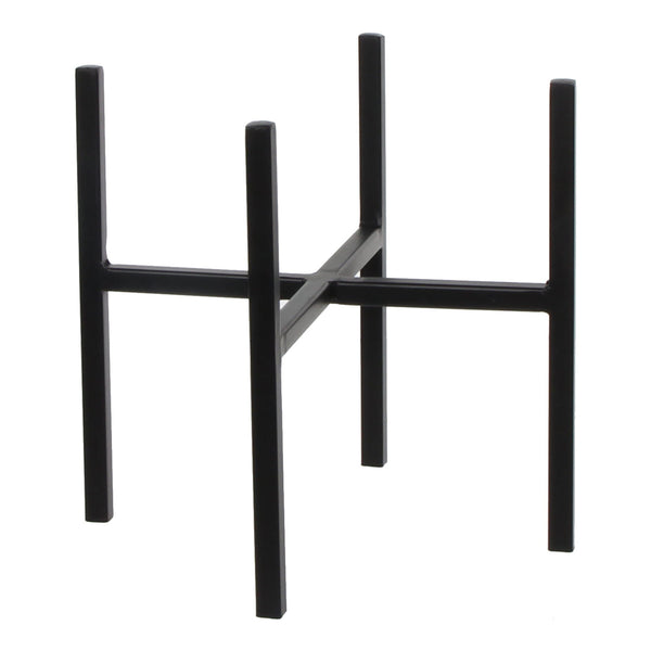 vtwonen Mica Decorations Ascot Plantenstandaard - L24 x B24 x H25 cm - Metaal - Zwart