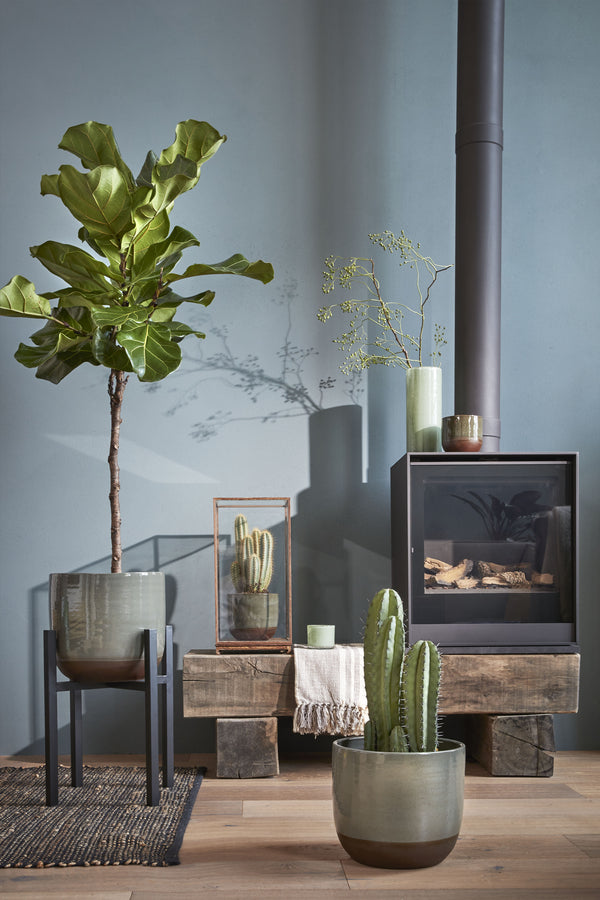 Vtwonen Mica Decorations Ascot Plantenstandaard XL - L42 X B42 X H50 Cm - Metaal - Zwart