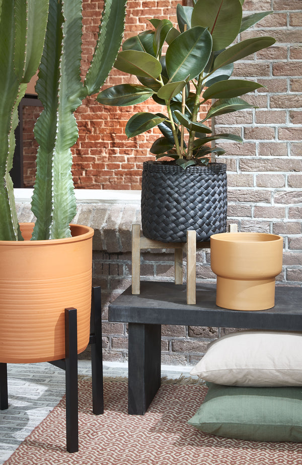 Vtwonen Mica Decorations Ascot Plantenstandaard XL - L46 X B46 X H40 Cm - Metaal - Zwart