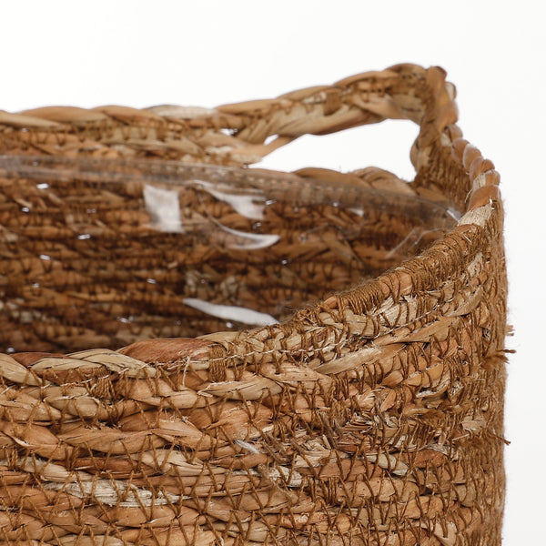 Vtwonen Mica Decorations Atlantic Hangende Bloempot - Set Van 3 - H16 X Ø16 Cm - Lichtbruin